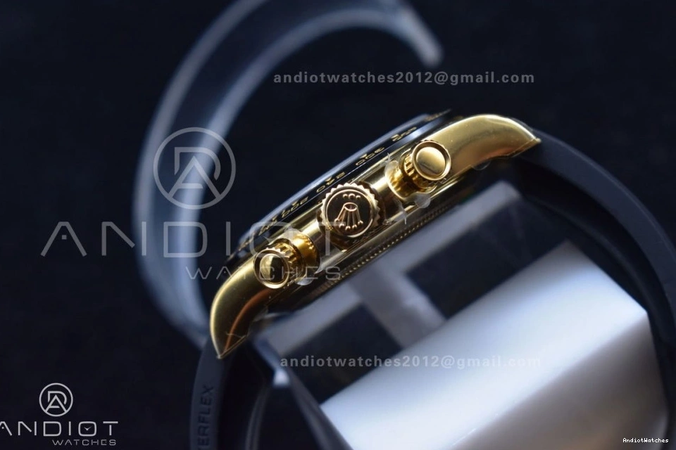 V Diamonds Clean 1:1 Edition Best SA4130 Dial Oysterflex Daytona on Timeless Black Strap Rubber 416 116518 0125